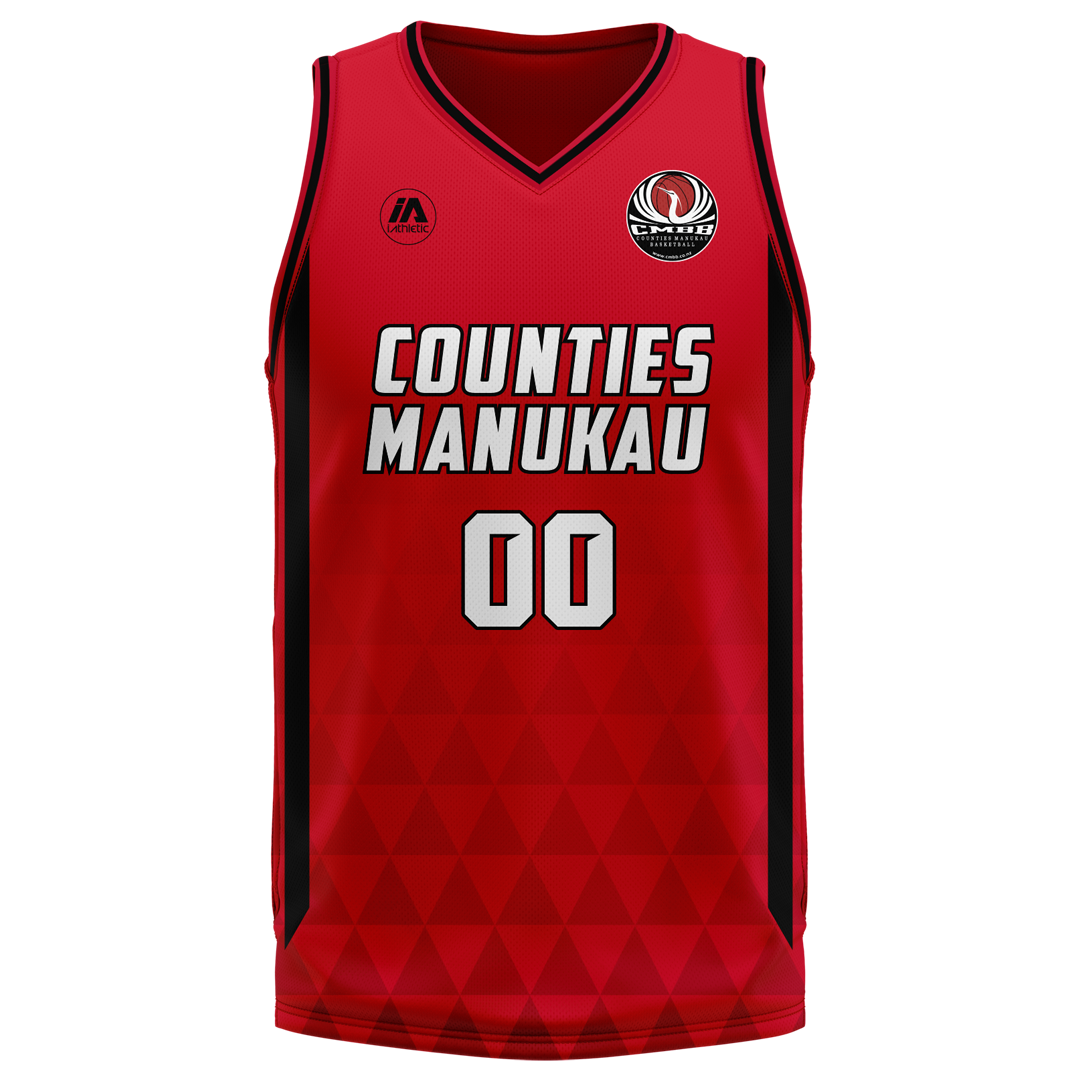 Counties Manukau Basketball Reversible Playing Singlet