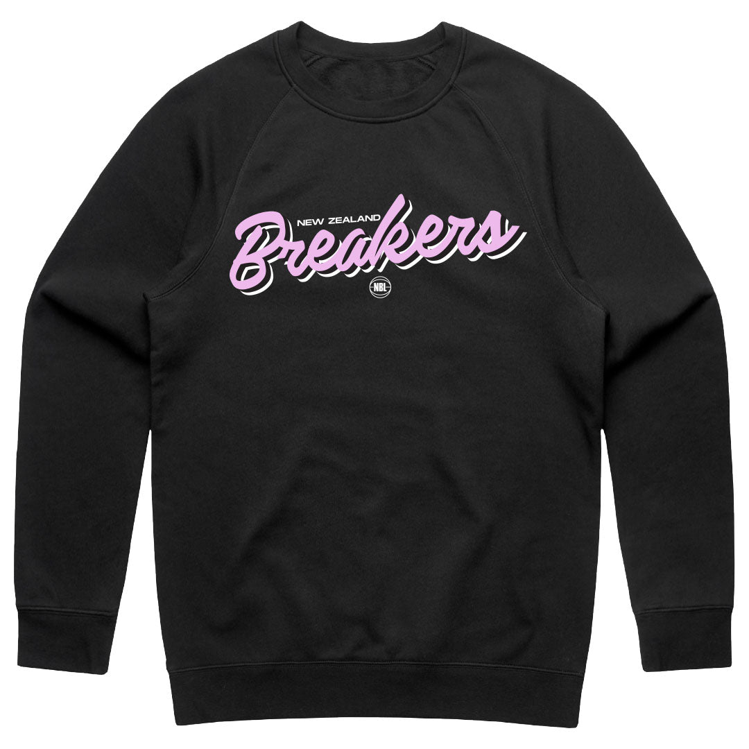 NZ Breakers NBL25 Script Crewneck