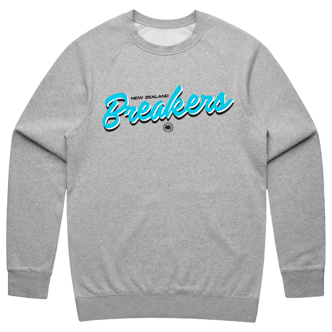NZ Breakers NBL25 Script Crewneck