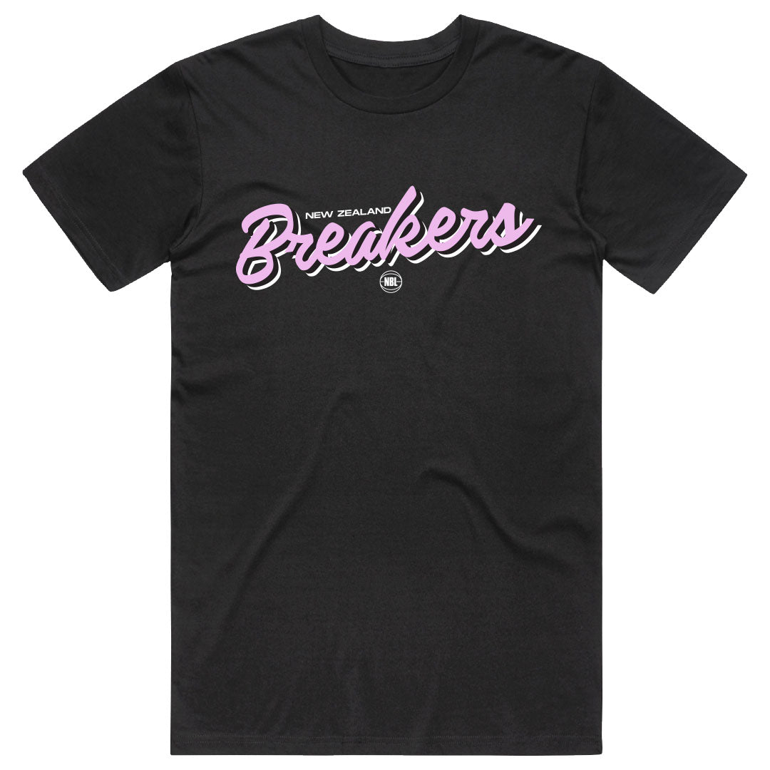 NZ Breakers NBL25 Script Tee
