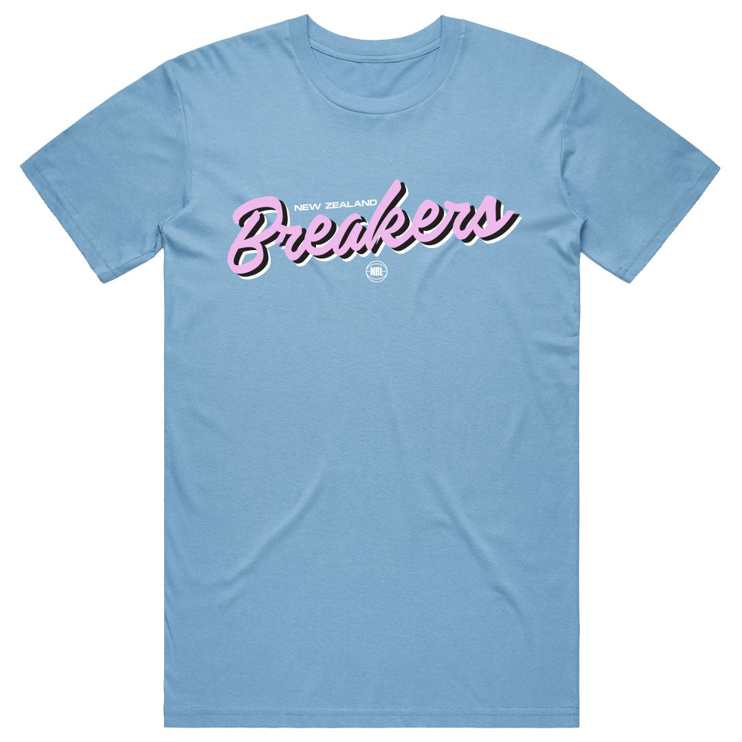 NZ Breakers NBL25 Script Tee