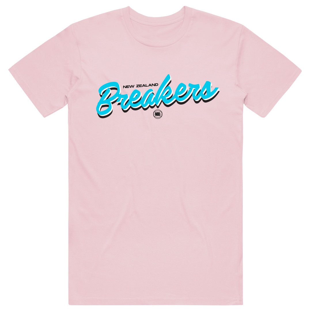 NZ Breakers NBL25 Script Tee