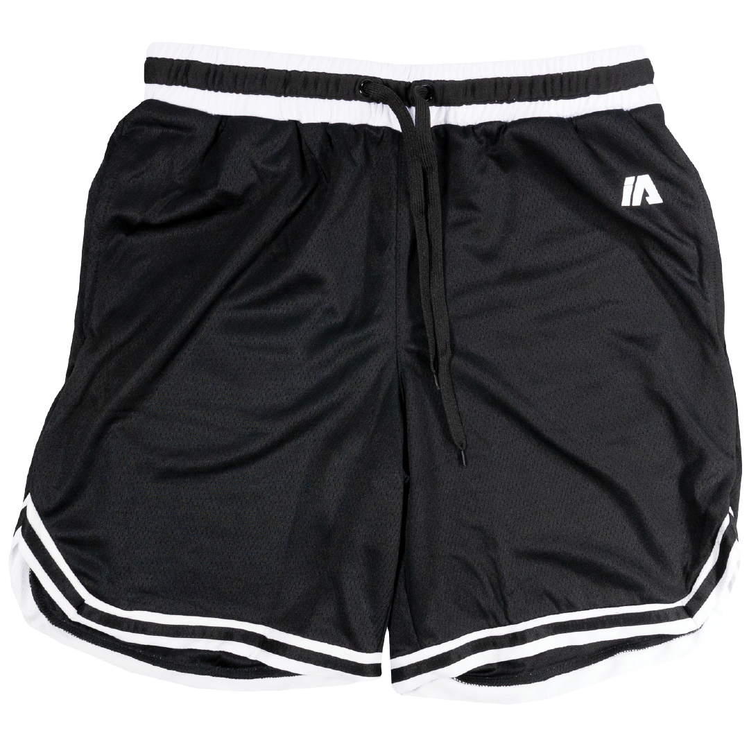 iAthletic Casual Basketball Shorts Men's - Black/White