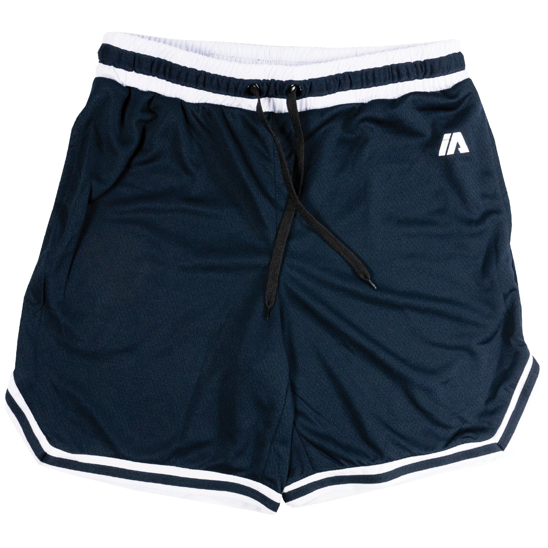 iAthletic Casual Basketball Shorts Mens - Navy/White