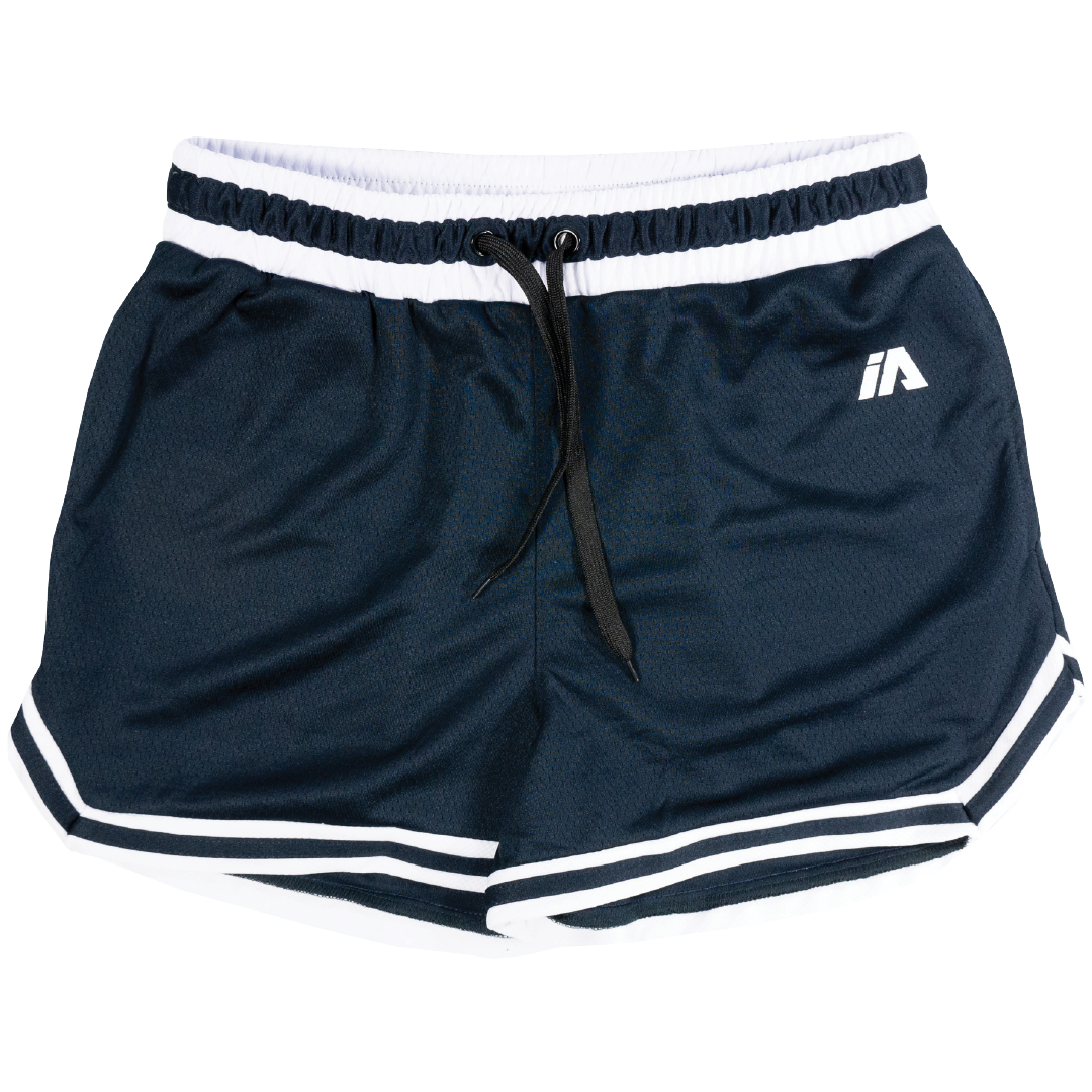 iAthletic Casual Basketball Shorts Womens - Navy/White