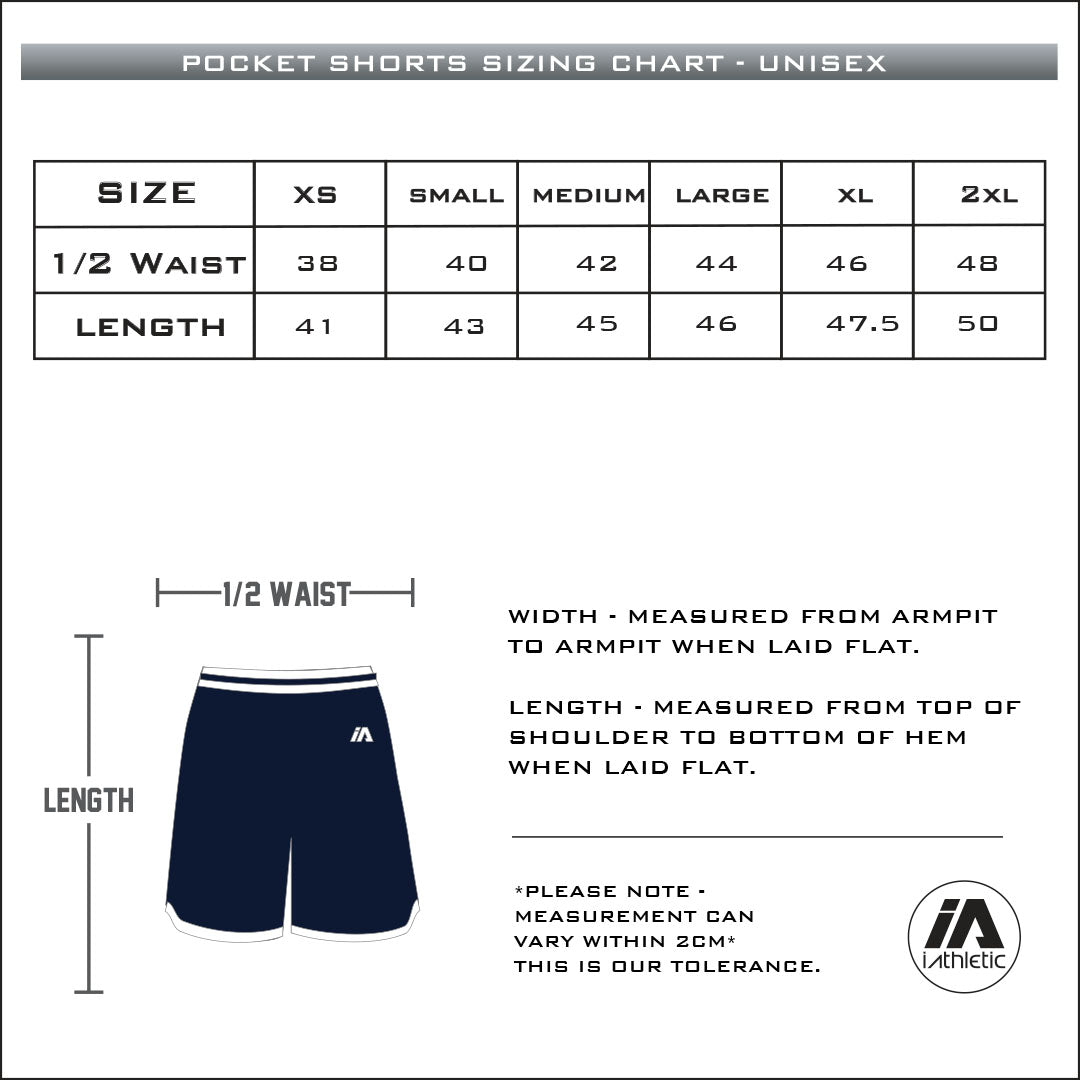 iAthletic Casual Basketball Shorts Men's - Black/White