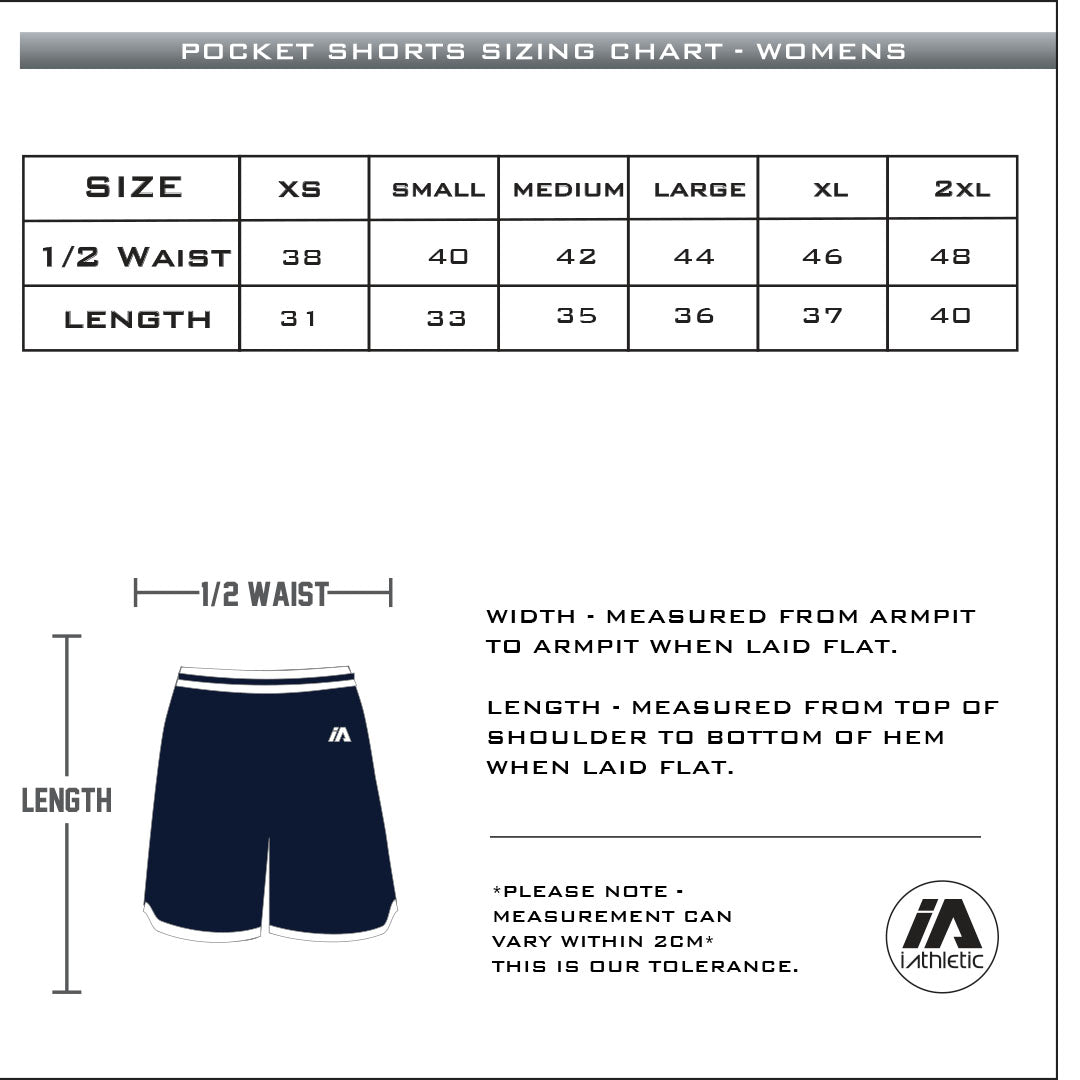 iAthletic Casual Basketball Shorts Women's - Black/White