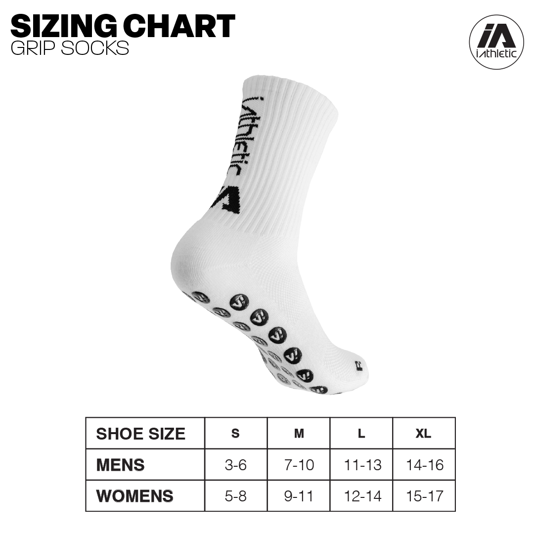 iAthletic Grip Socks - Black
