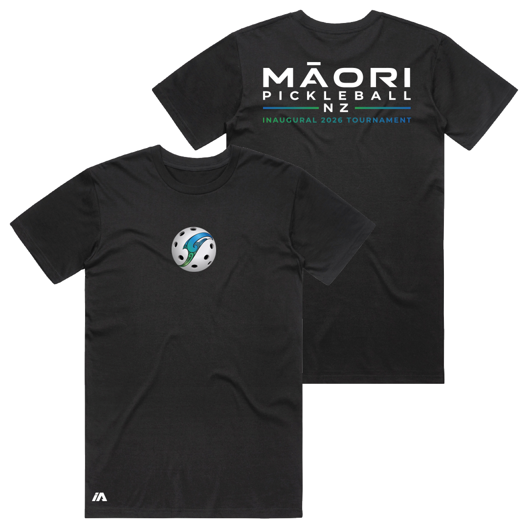 Māori Pickleball NZ Cotton Tee