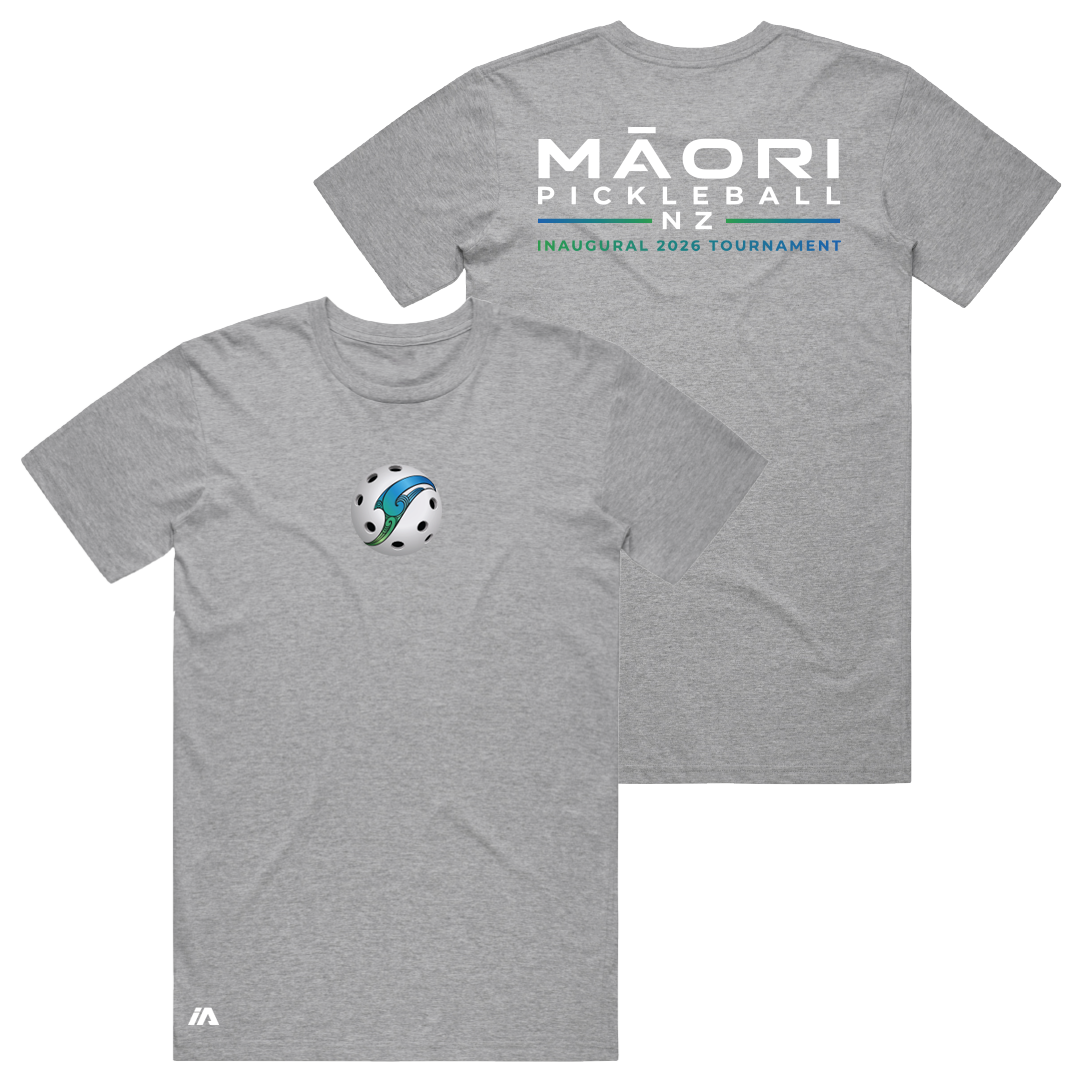 Māori Pickleball NZ Cotton Tee