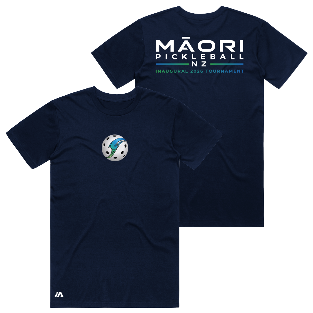 Māori Pickleball NZ Cotton Tee