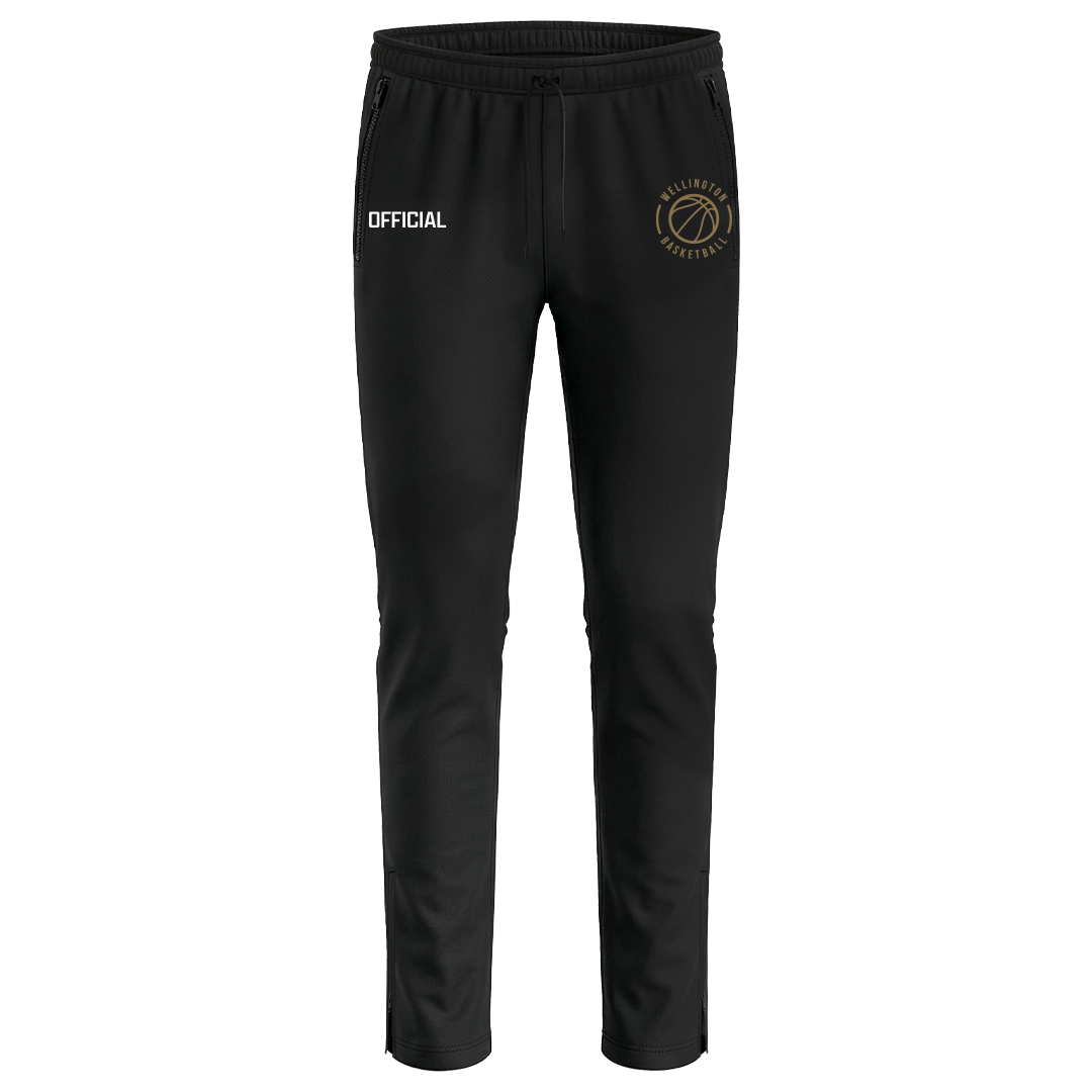 Wellington Basketball Straight Zip Leg Trackpants