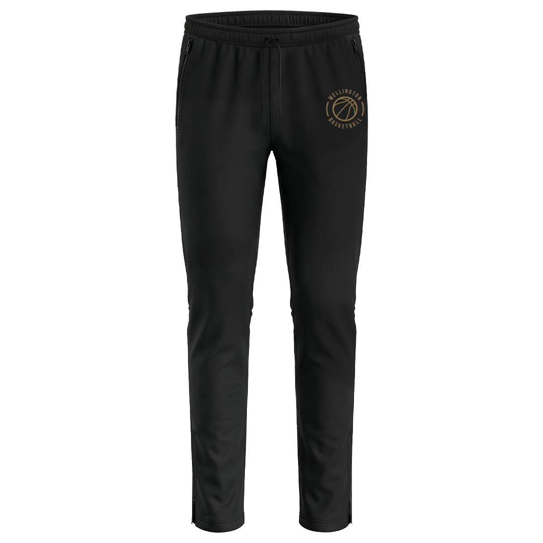 Wellington Basketball Straight Zip Leg Trackpants