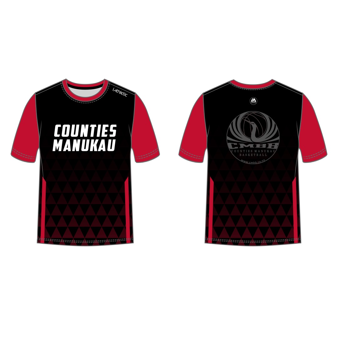 Counties Manukau Basketball Performance Warm Up Tee (Pack)