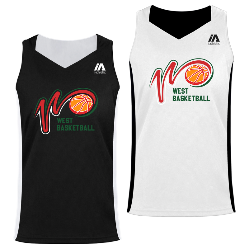 West Basketball "W" Logo Womens Training Reversible