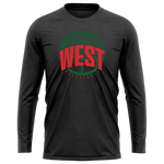 West Basketball "West" Logo Performance LS Tee