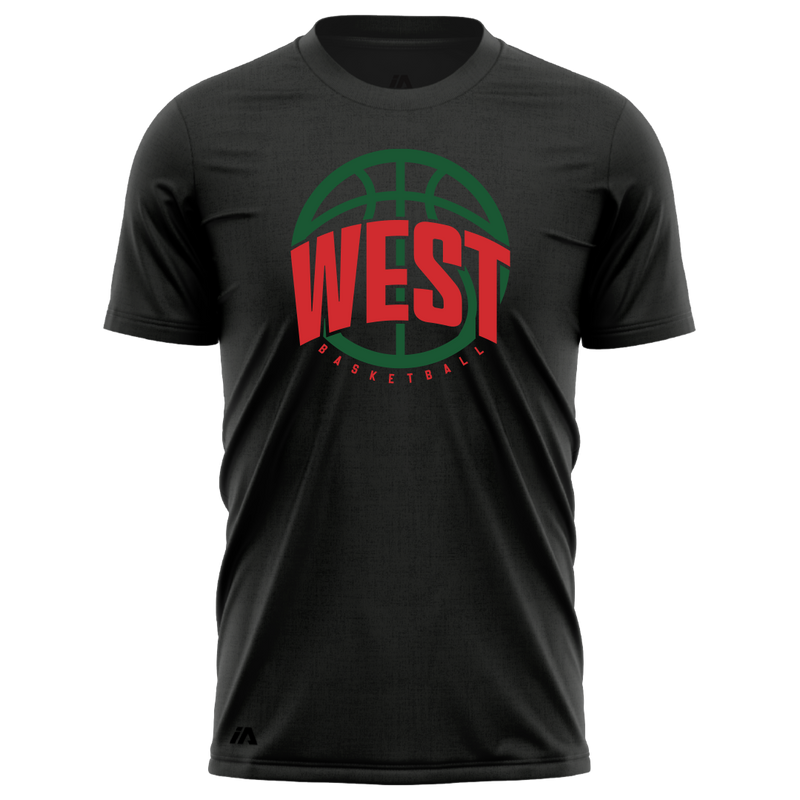 West Basketball "West" Logo Performance Tee
