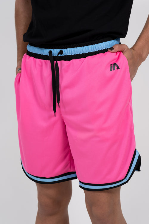 iAthletic Casual Basketball Shorts Mens - Miami Bright