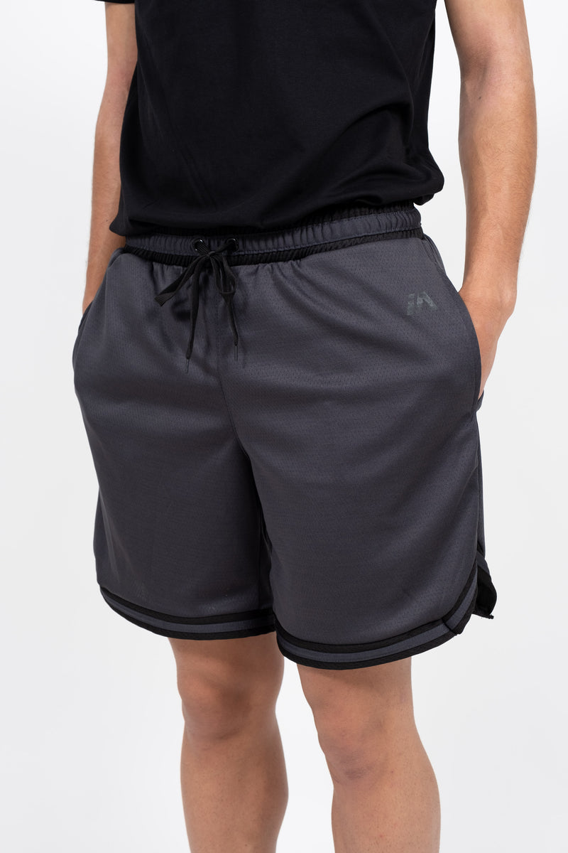 iAthletic Casual Basketball Shorts Mens - Charcoal/Black
