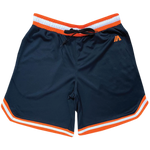 iAthletic Casual Basketball Shorts Mens - Navy/Orange