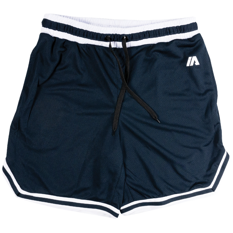 iAthletic Casual Basketball Shorts Mens - Navy/White