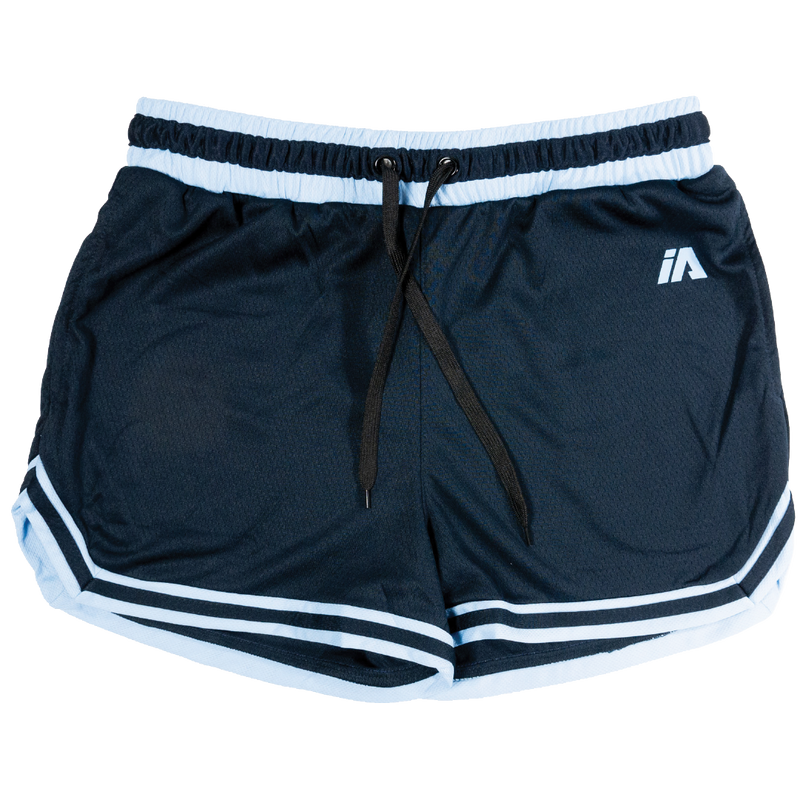 iAthletic Casual Basketball Shorts Womens - Navy/Sky Blue/White