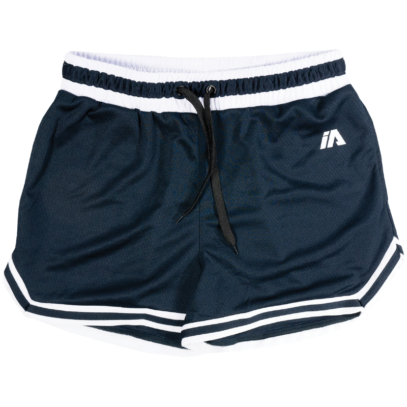 iAthletic Casual Basketball Shorts Womens - Navy/White